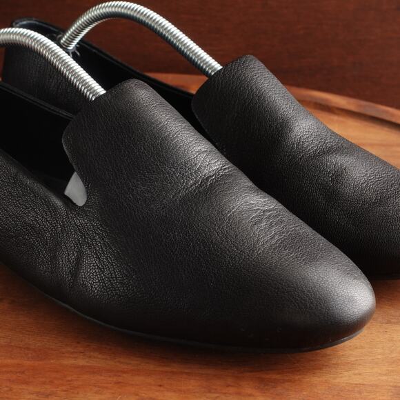 Birdies Loafers Womens Size 8.5 Black Starling Leather Slip On Flat Shoes Modern - Picture 5 of 13